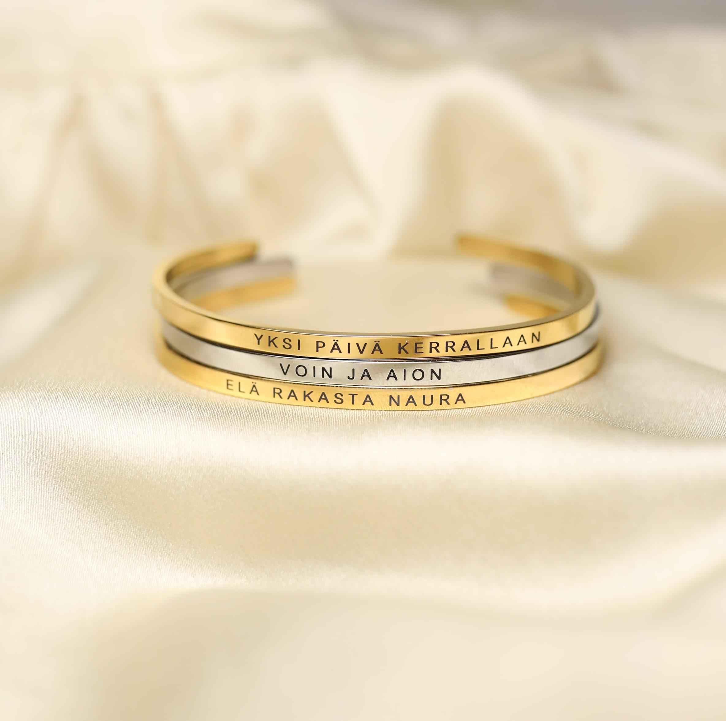 Bracelets with engravings